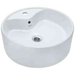 Lavabo d'appoggio tondo 46x46cm bianco lucido Lavabi  JDS - Jaquar