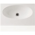 Lavabo moderne suspendu/à poser en céramique blanche 61 cm - LFT, Simas