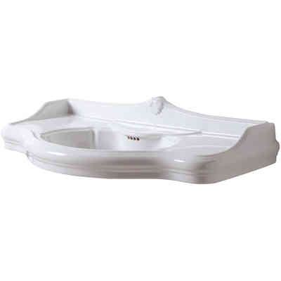 Lavabo monoforo ceramica bianca stile classico cm 110 - Jubileaum, Azzurra Ceramica