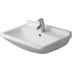 Lavabo monotrou suspendu avec trop-plein blanc 60 cm - Starck 3, Duravit