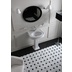 Lavabo monotrou suspendu style rétro en céramique blanche 70 cm - Lante, Simas