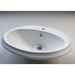 Lavabo ovale da incasso in ceramica bianco 61x50 cm - Arcade, Simas