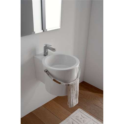 Lavabo seau blanc 40,5x54 - Bucket 8804, Scarabeo