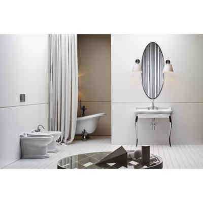 Lavabo sospeso o appoggio monoforo classico 60 cm - Jubileaum, Azzurra Ceramica
