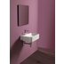 Lavabo sospeso rettangolare stile minimale in ceramica bianca 50 cm - Flow, Simas