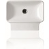 Lavabo sospeso rettangolare stile minimale in ceramica bianca 50 cm - Flow, Simas