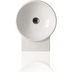 Lavabo sospeso rotondo stile minimale in ceramica bianca 40 cm - Flow, Simas