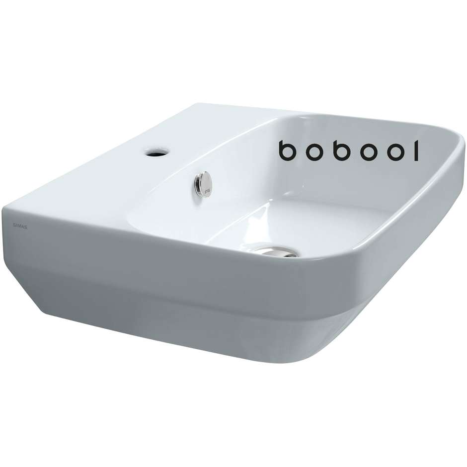 Lavabo sospeso stile contemporaneo tela opaco - Baden Baden, Simas