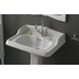 Lavabo sospeso stile retrò con spalliera bianco lucido 68 cm - Arcade, Simas
