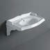 Lavabo suspendu avec dos en céramique blanche 90 cm - Arcade, Simas