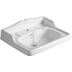 Lavabo suspendu avec dossier rétro en céramique blanche 73 cm - Arcade, Simas