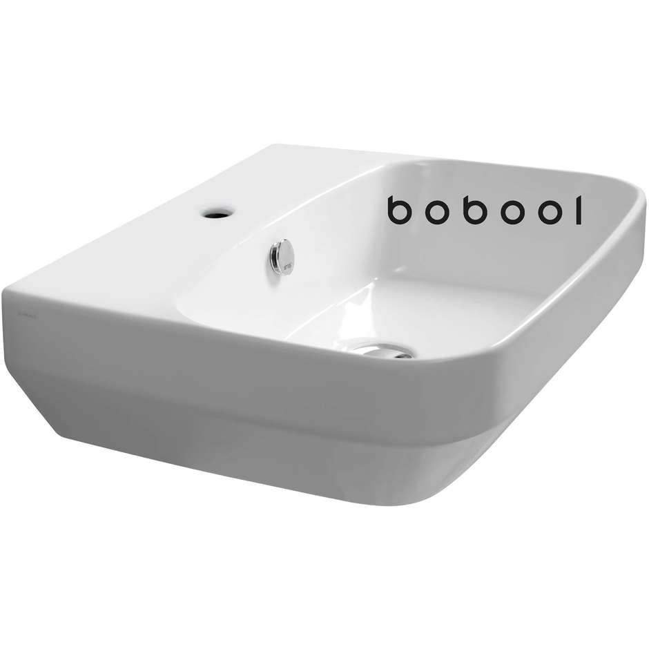Lavabo suspendu blanc mat de style contemporain - Baden Baden, Simas