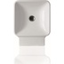 Lavabo suspendu carré de style minimal en céramique blanche 40 cm - Flow, Simas