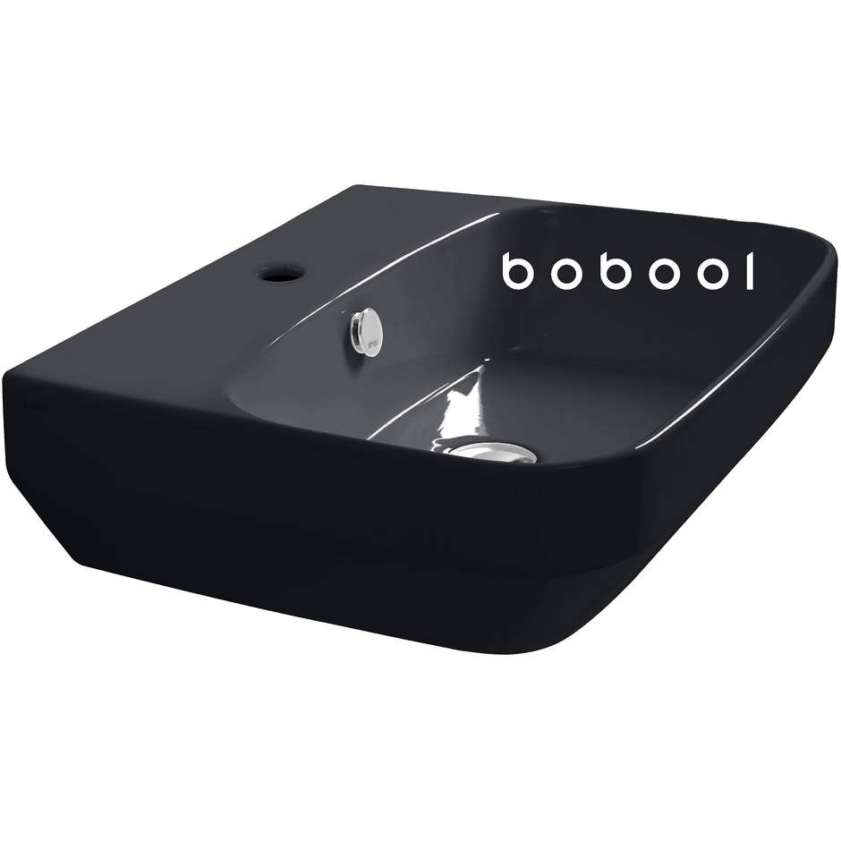 Lavabo suspendu de style contemporain anthracite mat - Baden Baden, Simas