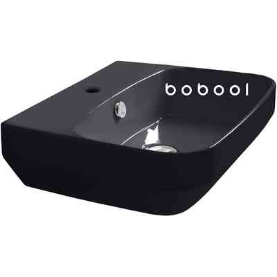 Lavabo suspendu de style contemporain anthracite mat - Baden Baden, Simas