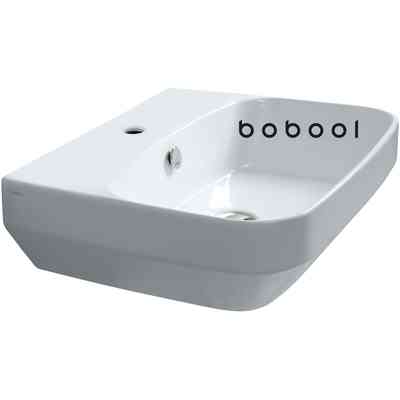 Lavabo suspendu de style contemporain en toile mate - Baden Baden, Simas