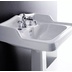 Lavabo suspendu de style rétro avec dos blanc brillant 68 cm - Arcade, Simas