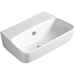 Lavabo suspendu design moderne en céramique blanche 58 cm - Degradè, Simas