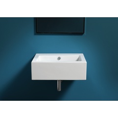 Lavabo suspendu/à poser préparé pour un trou en céramique blanche 60 cm - Frozen, Simas