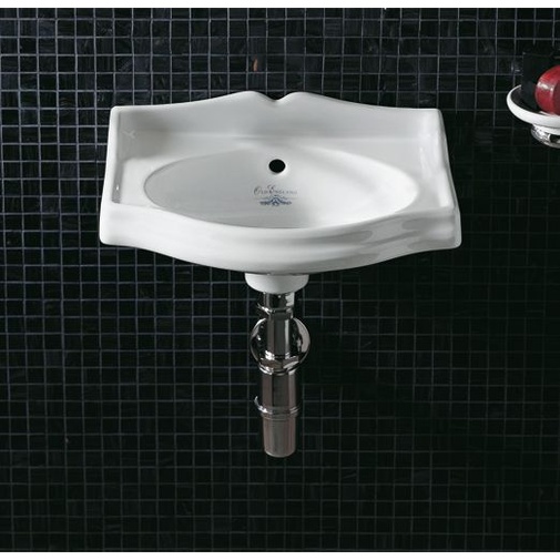 Lavamani stile retrò in ceramica bianca 37 cm - Arcade, Simas