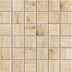 Light beige natural wood effect porcelain stoneware, 32,6x32,6 cm Cream Mix Mosaic - Logwood, Dom Ceramiche