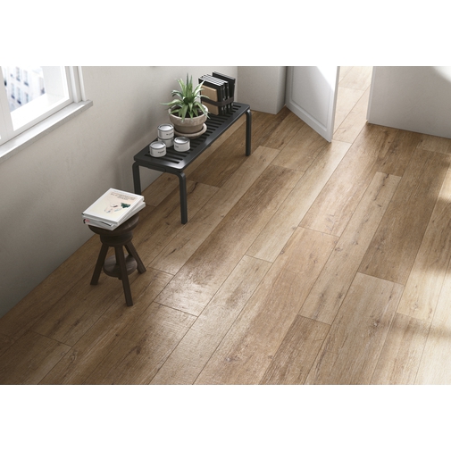 Light Brown Wood Effect Porcelain Tiles, 30x180 cm Baita - Cadore, Cotto d'Este