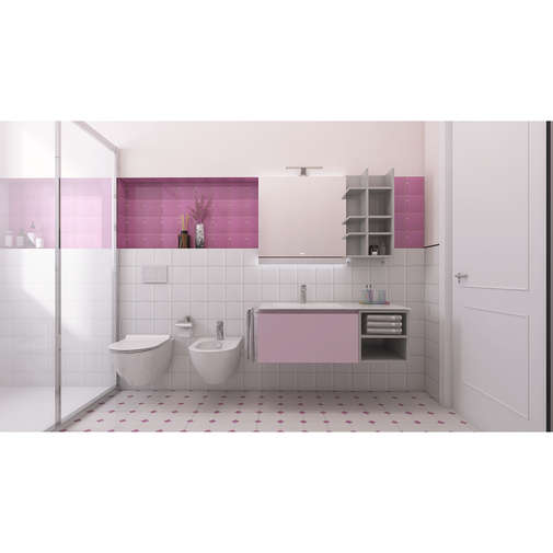 Lilac Diamond Tile 15x15 cm - Tonalite Diamante Series
