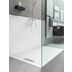 Low thickness shower tray with slate effect white color measures 80x100 cm height 3 cm - Trendy Line, Arblu