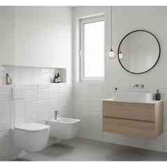 Mainzu Bissel Blanco Brillo 10x30 cm Wall Tile – Glossy White Beveled Tile