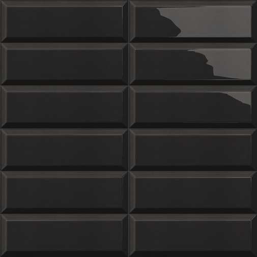 Mainzu Bissel Gloss Black 10x30 cm Diamantfliese