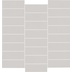Manhattan rectangle mosaic, Grey, 33,3x33,3 cm - Comfort G, Dom Ceramiche