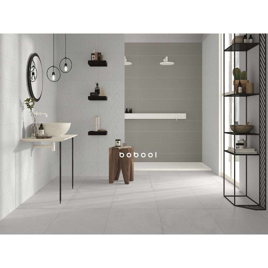 Matt ceramic tile, Greige, 20x60 cm - Smooth, Dom Ceramiche