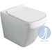 Matt white flush-to-wall rimless WC - Baden Baden, Simas