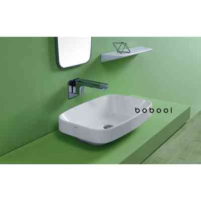 Matt white sit-on or built-in washbasin 66x38 cm - Baden Baden, Simas
