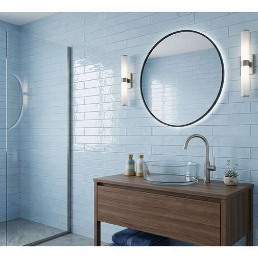 Mattonella da rivestimento gres smaltato celeste 10x30 - Tonalite Soleil 