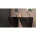 Mattschwarzes hängendes Waschbecken in modernem Design h55 cm - Baden Baden, Simas