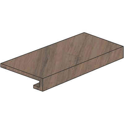 Medium Brown porcelain stoneware wood effect step 33x120cm - Tavolato, Casalgrande Padana