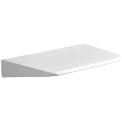 Mensola moderna in ceramica bianca completa di fissaggi 40 cm - Degradè, Simas
