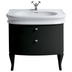 Meuble vasque style rétro LA11 noir brillant - Lante, Simas