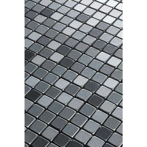 Micromosaico da rivestimento in alluminio 30,4X30,4cm - Alubond Titanium Mix/10, Boxer