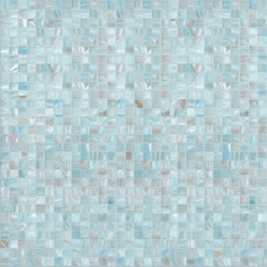 Micromosaico in pasta di vetro azzurro 10.87 con kit installazione  - Gemme, Bisazza