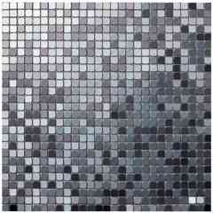 Micromosaïque de bardage aluminium 30,4X30,4cm - Alubond Titanium Mix/10, Boxer
