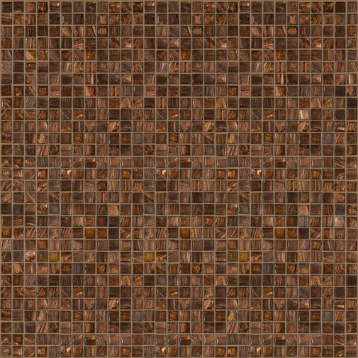 Micromosaïque en pâte de verre marron 10.97 - Gemmes, Bisazza