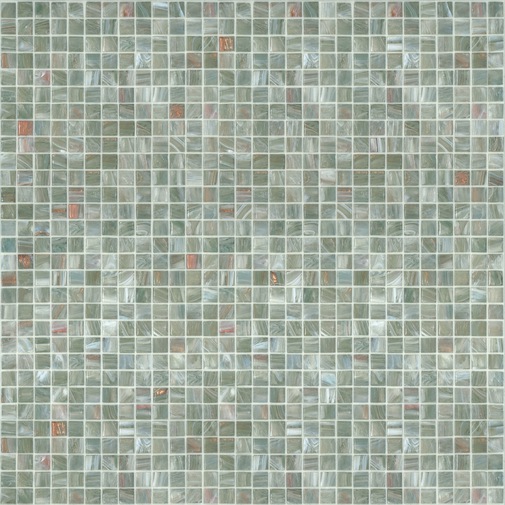 Mikromosaik aus grauer Glaspaste 10.37 mit Einbausatz - Gemme, Bisazza