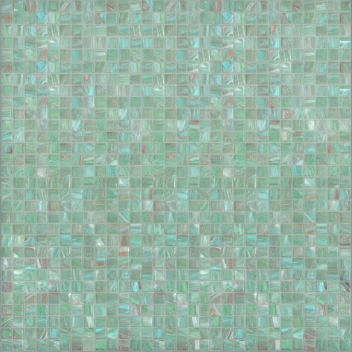 Mikromosaik in grüner Glaspaste 10.35 - Gems, Bisazza