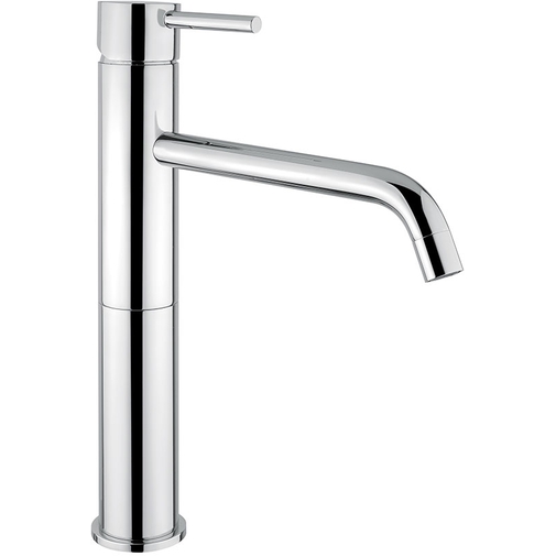Minimal style high chromed basin mixer - Kobuk Fix, Rubinetteria Bugnatese
