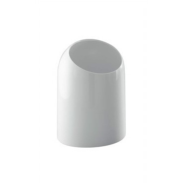 Minimal style white ABS bathroom waste bin - Colombo Design