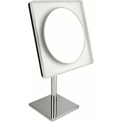Miroir grossissant 3x, carré, monté sur le dessus, rétroéclairé par LED - Miroirs, Colombo Design