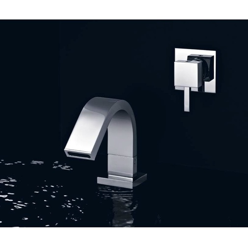 Miscelatore bidet completo di bocca d'erogazione cromato stile minimale - Hito Quarantuno, Geda