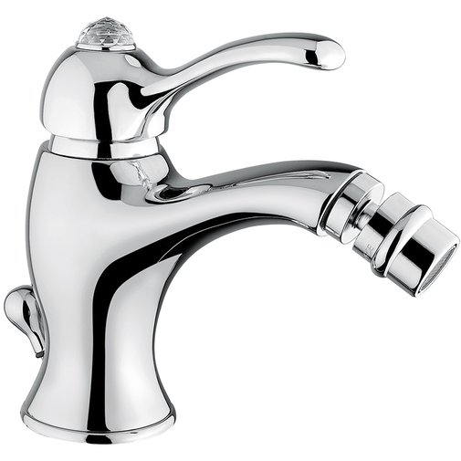 Miscelatore bidet cromato classico con cristalli Swarovski - Lem, Rubinetteria Bugnatese